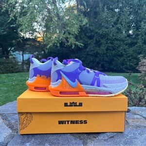 Lebron Witness Vii - light orewood brown/ cobalt bliss